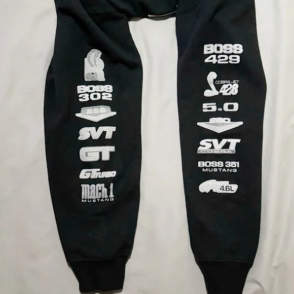 Mustang Black Zip Up Sweater Size Small - Picture 8 of 13